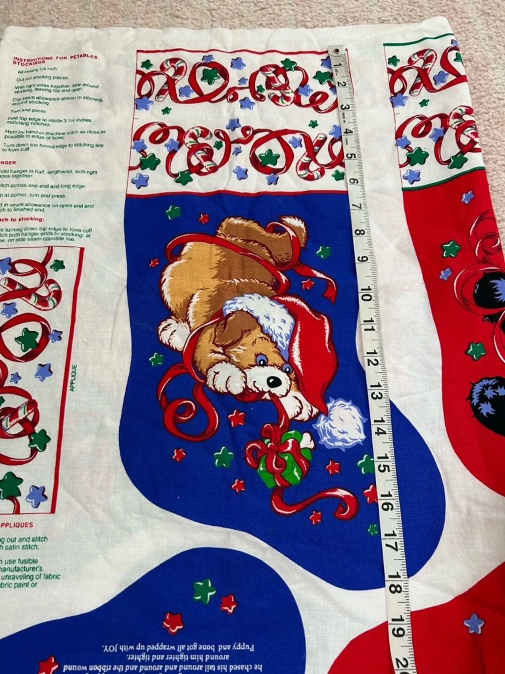 Vintage Cheryl Ann Johnson‎ Christmas Holiday Stocking Sewing Craft 3 Stockings